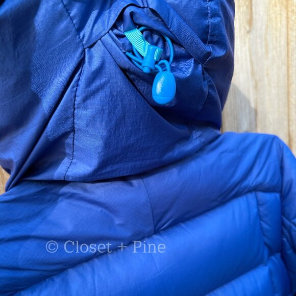 Patagonia Hi-Loft Down Hoody Jacket Cobalt‎ Blue Size XS Puffer Hooded 600 Fill - Picture 6 of 16